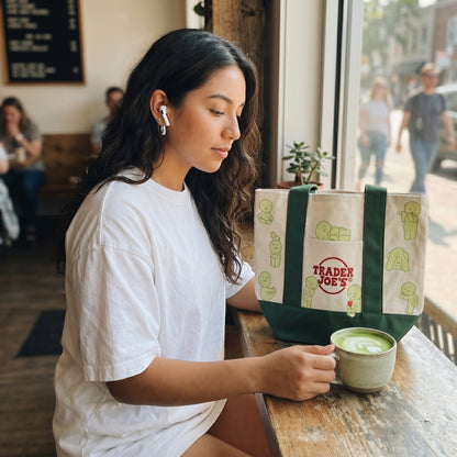 Smiski X Trader Joe's Tote Bags